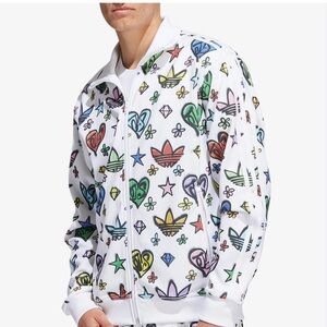 Jeremy Scott x Adidas Monogram Track Suit Jacket Size L